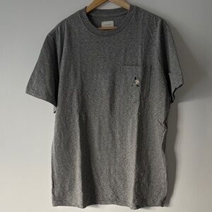 Aime Leon Dore Grey Short Sleeve Tee, Size Large